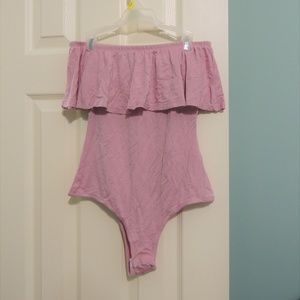 Off The Shoulder Short Sleeve Bodysuit